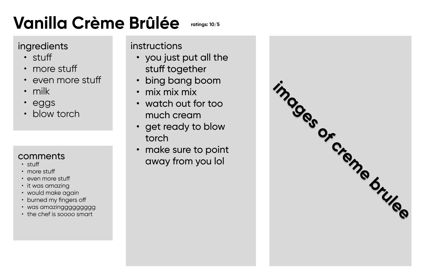 Desktop Lowfi-prototypes