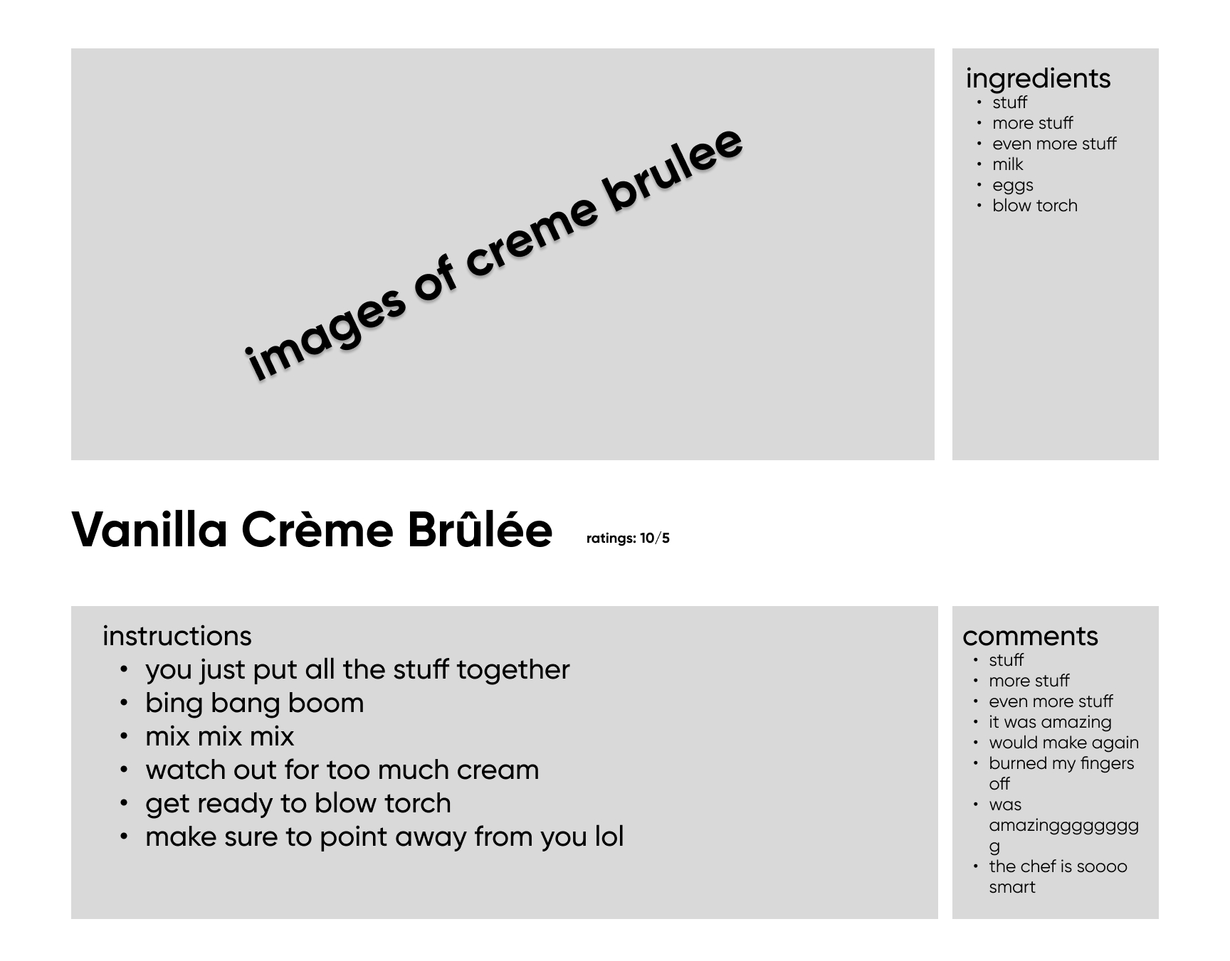 Desktop Lowfi-prototypes