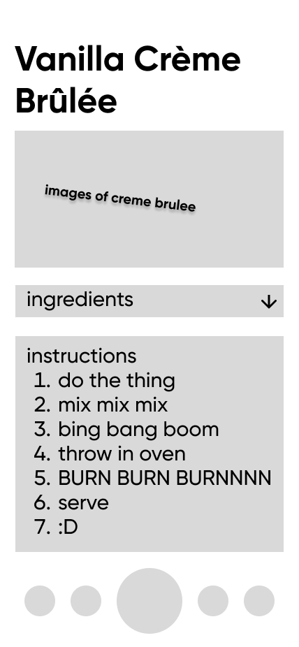 Desktop Lowfi-prototypes