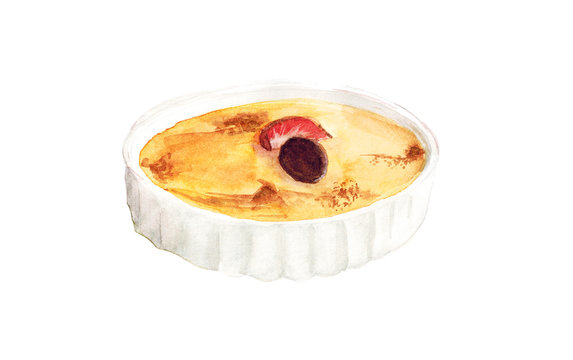 Vanilla Crème Brûlée Illustration